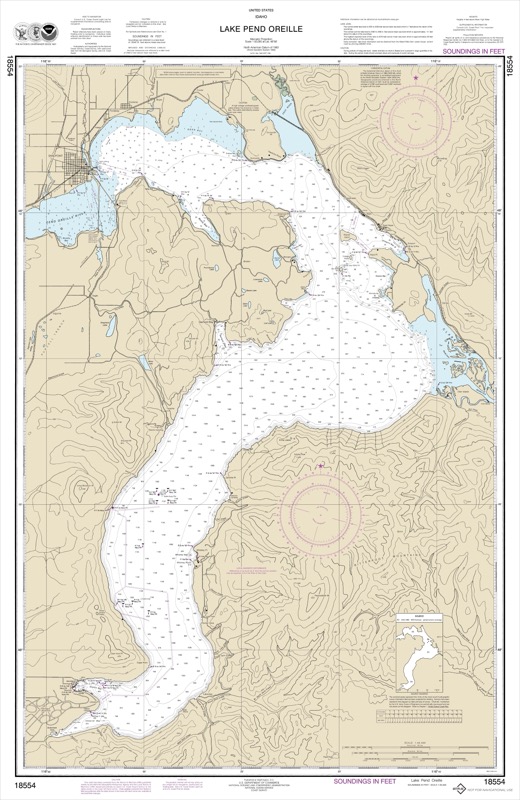 Lake Pend Oreille - <i>Chart #18554</i>