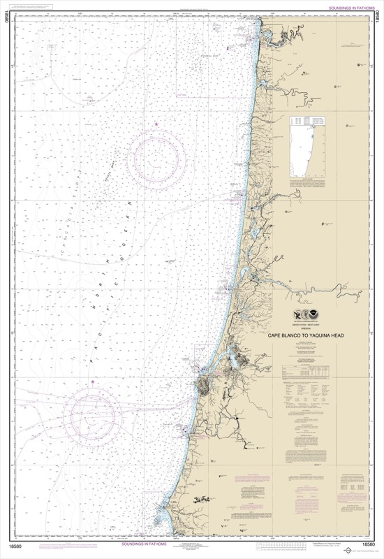 Cape Blanco to Yaquina Head - <i>Chart #18580</i>