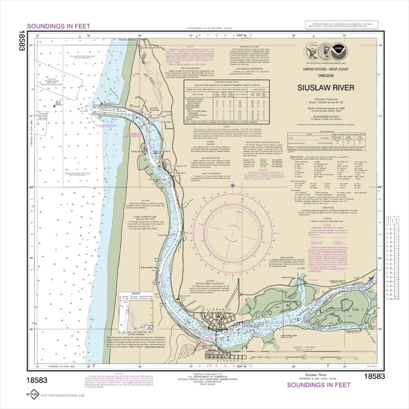 Siuslaw River - <i>Chart #18583</i>