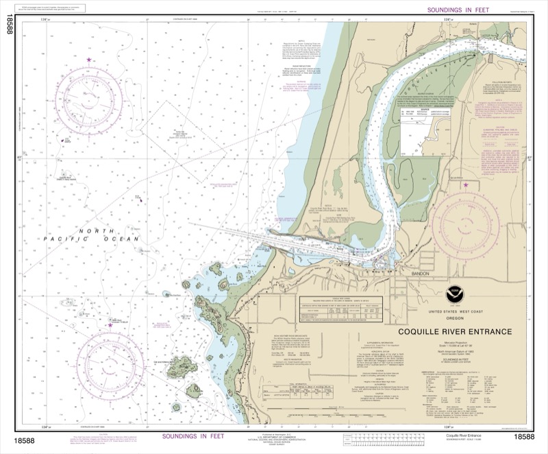 Coquille River Entrance - <i>Chart #18588</i>