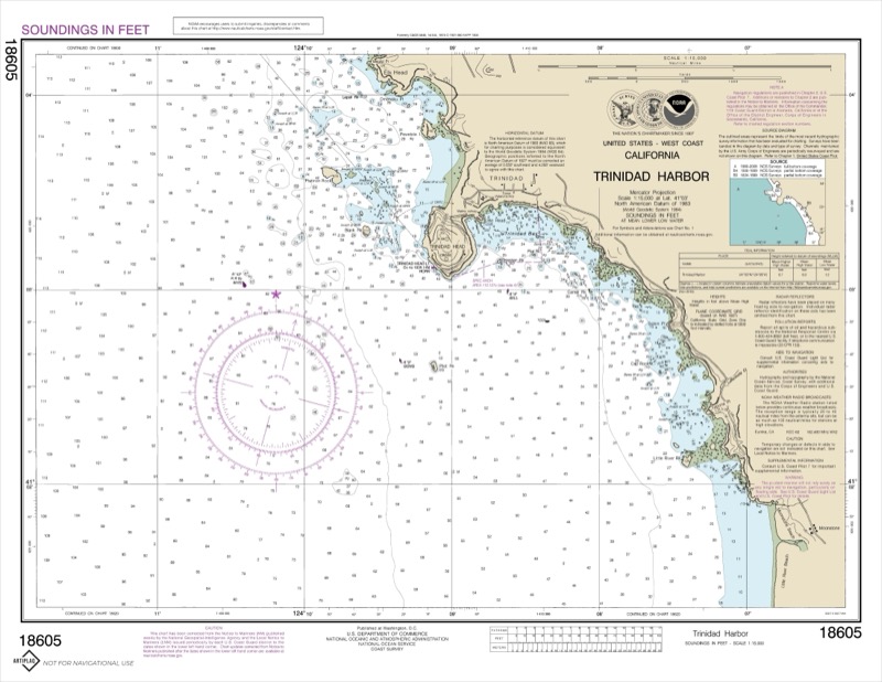 Trinidad Harbor - <i>Chart #18605</i>