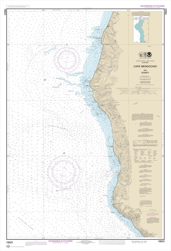 Cape Mendocino and Vicinity - <i>Chart #18623</i>