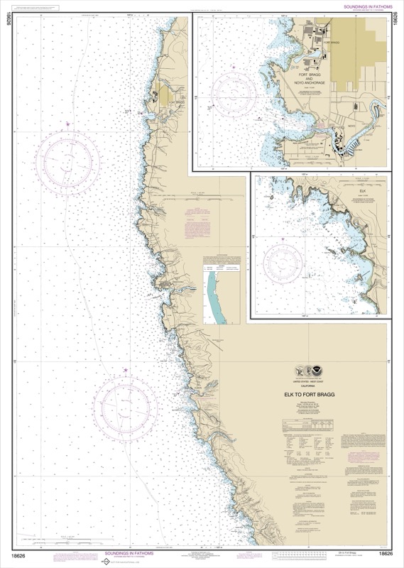 Elk to Fort Bragg, Nayo Anchorage, Elk - <i>Chart #18626</i>