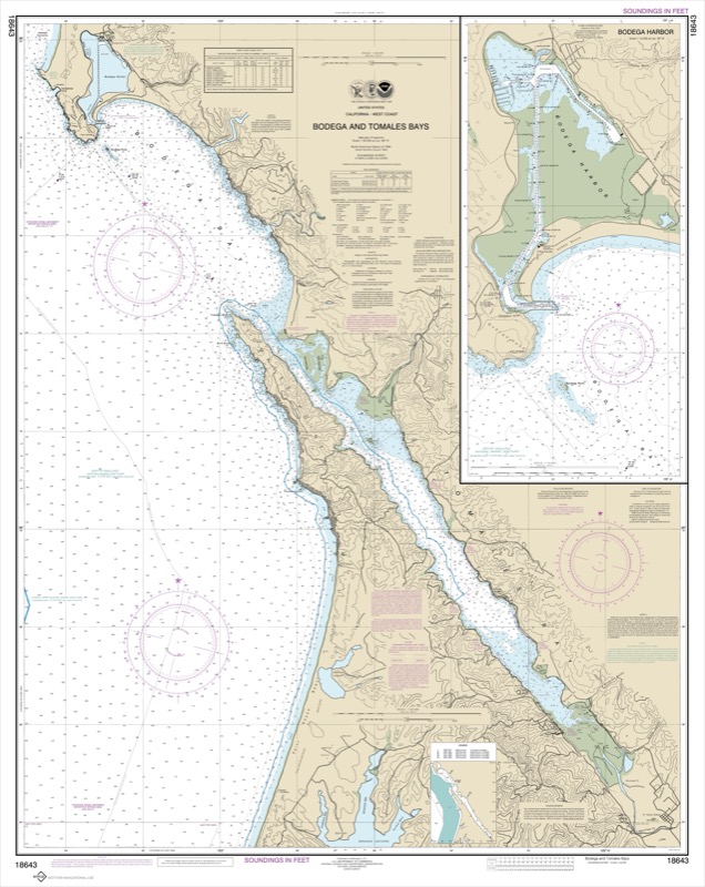 Bodega and Tomales Bays, Bodega Harbor - <i>Chart #18643</i>