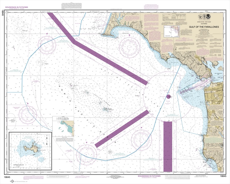 Gulf of Farallones, Southeast Farallon - <i>Chart #18645</i>
