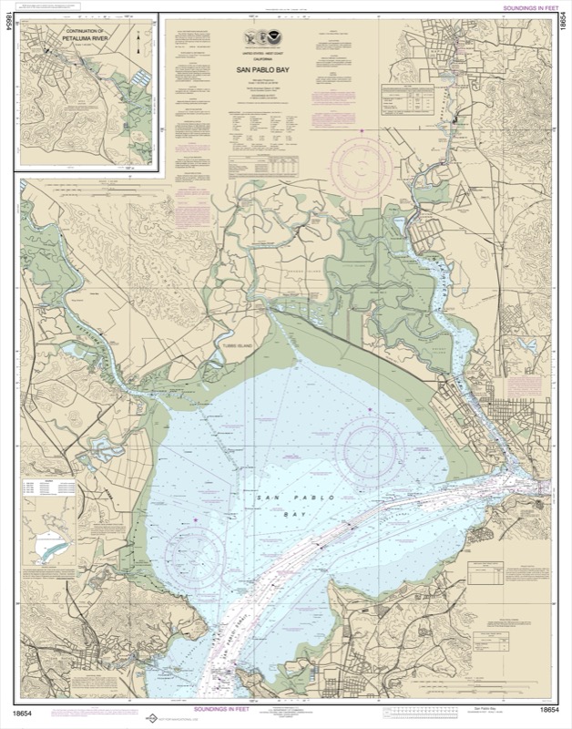 San Pablo Bay - <i>Chart #18654</i>