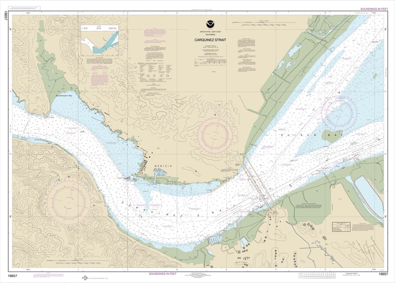 Carquinez Strait - <i>Chart #18657</i>