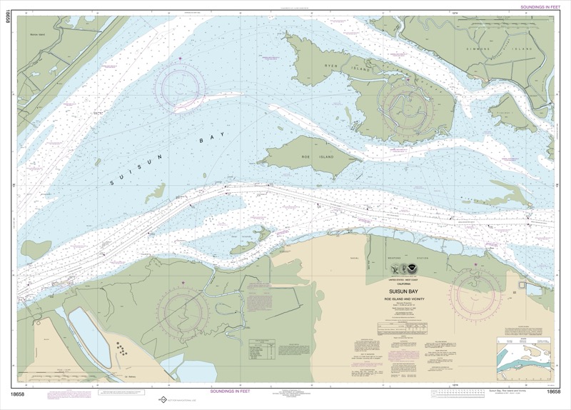 Suisun Bay-Roe Island and Vicinity - <i>Chart #18658</i>