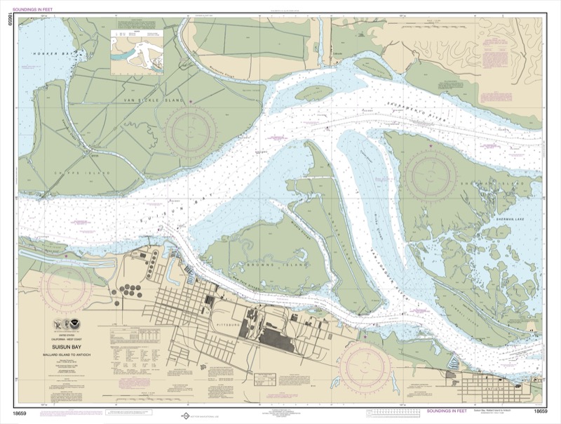 Suisun Bay-Mallard Island to Antioch - <i>Chart #18659</i>