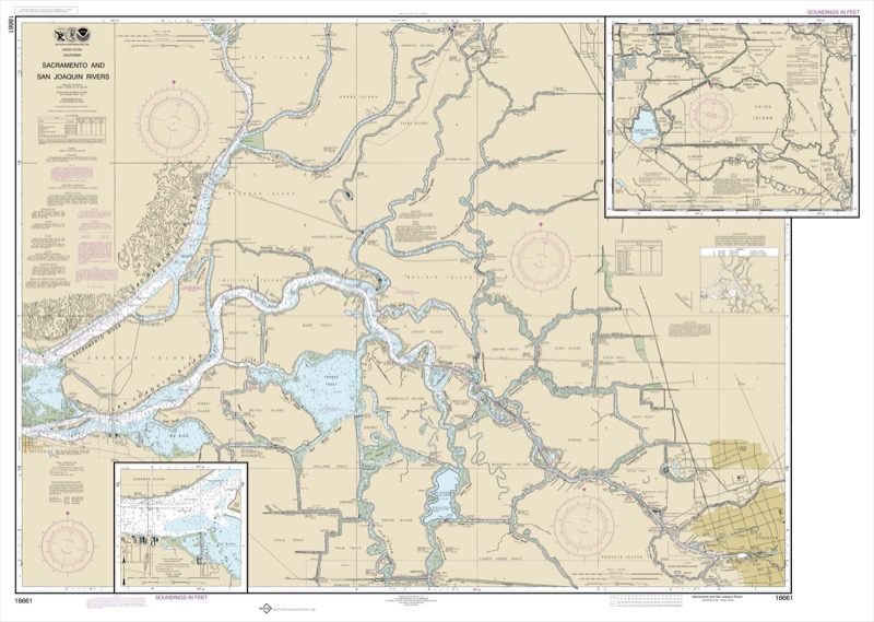 Sacramento and San Joaquin Rivers Old River and San Joaquin River Extension - <i>Chart #18661</i>