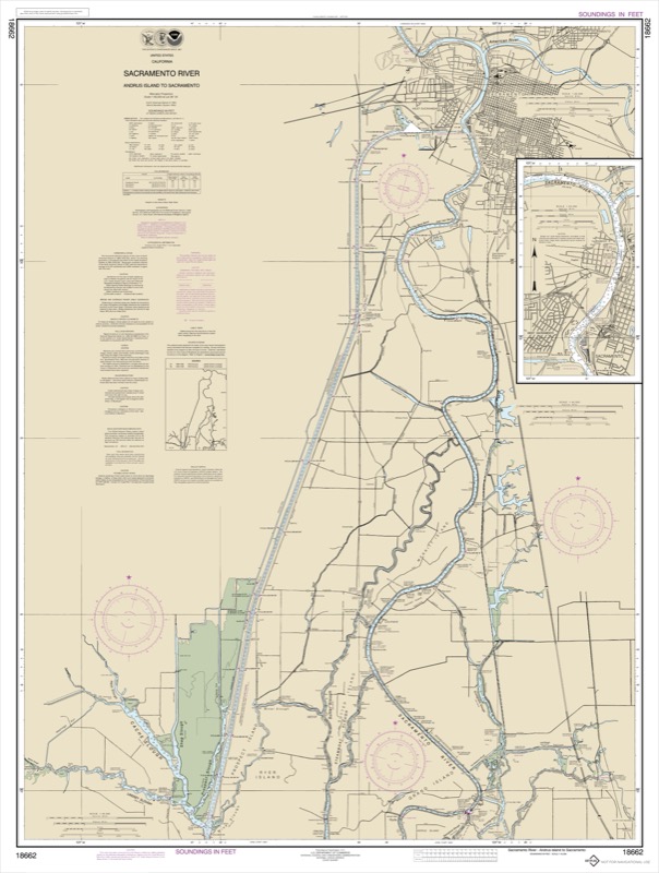 Sacramento River Andrus Island to Sacramento - <i>Chart #18662</i>