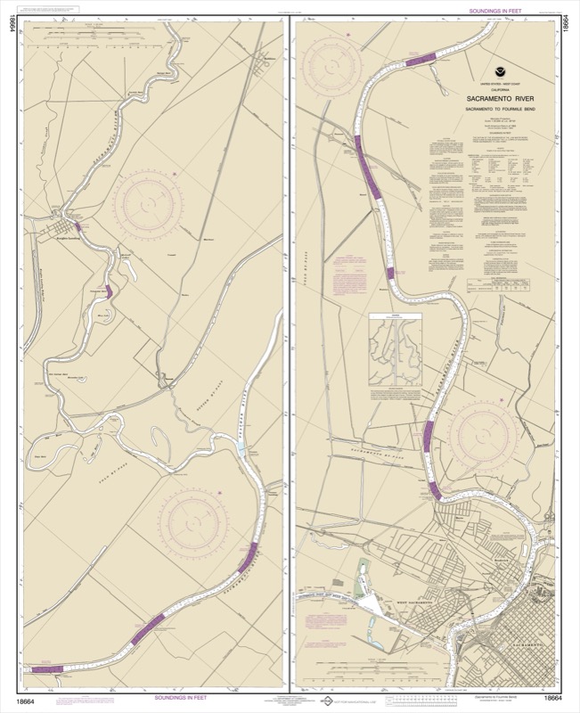 Sacramento River Sacramento to Fourmile Bend - <i>Chart #18664</i>