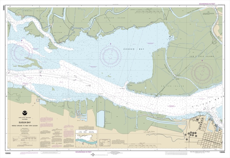 Suisun Bay Middle Ground to New York Slough - <i>Chart #18666</i>