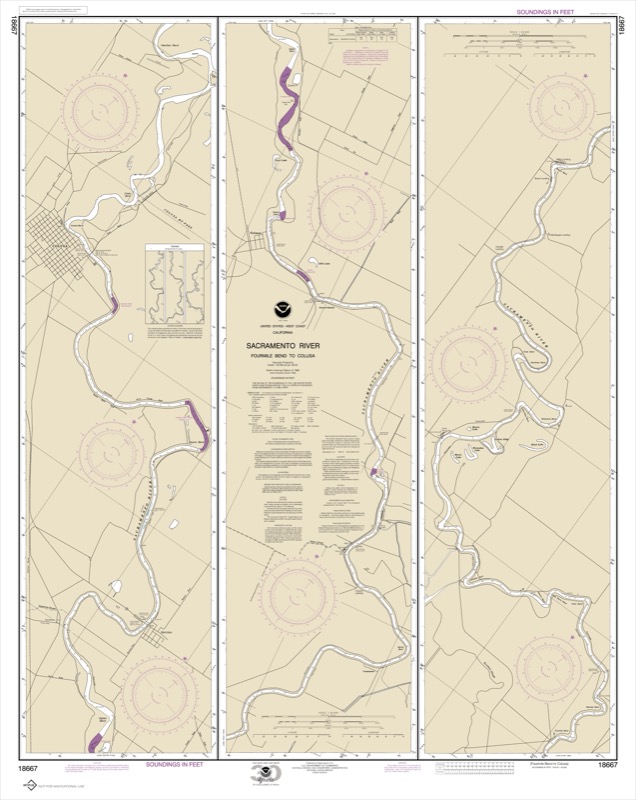 Sacramento River Fourmile Bend to Colusa - <i>Chart #18667</i>