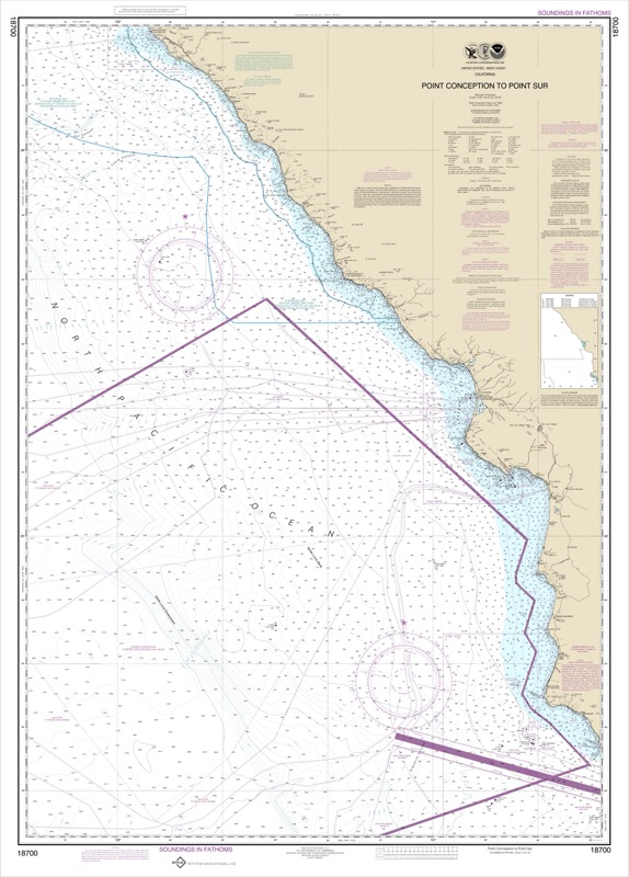Point Conception to Point Sur - <i>Chart #18700</i>