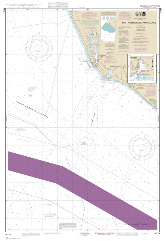 Port Hueneme and Approaches, Port Hueneme - <i>Chart #18724</i>