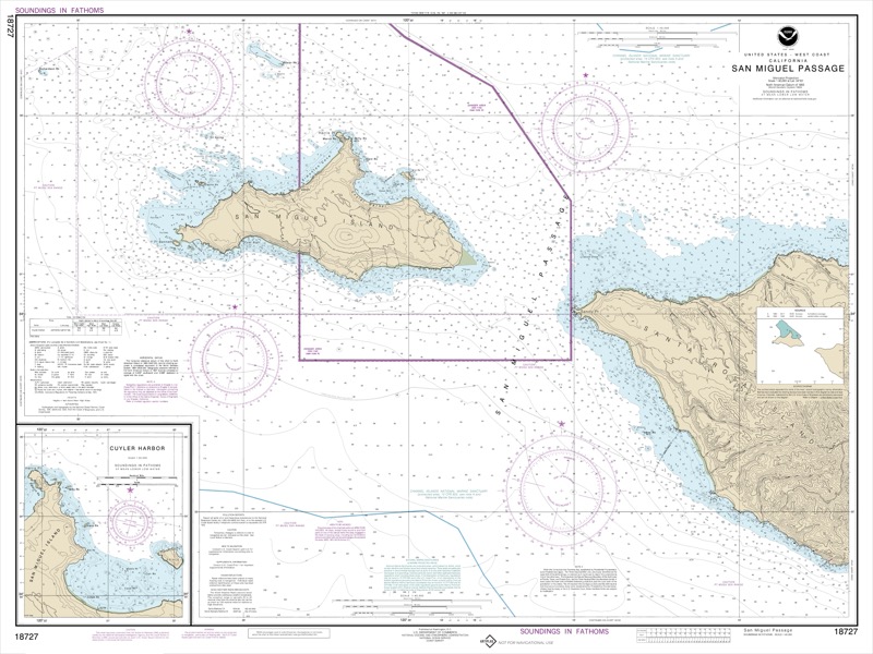 San Miguel Passage, Cuyler Harbor - <i>Chart #18727</i>