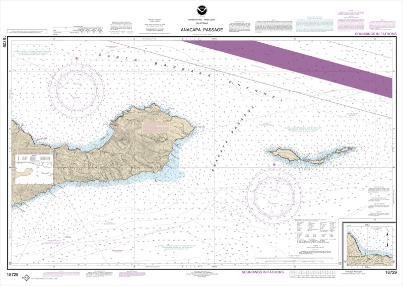 Anacapa Passage, Prisoners Harbor - <i>Chart #18729</i>