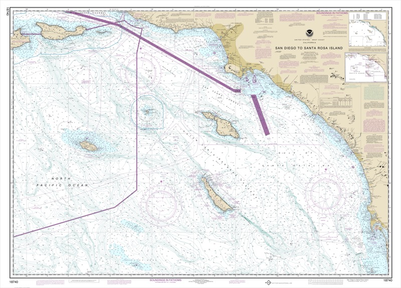 San Diego to Santa Rosa Island - <i>Chart #18740</i>