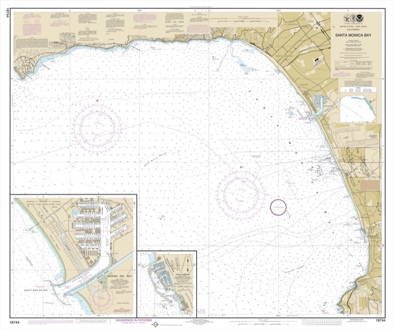 Santa Monica Bay, King Harbor - <i>Chart #18744</i>