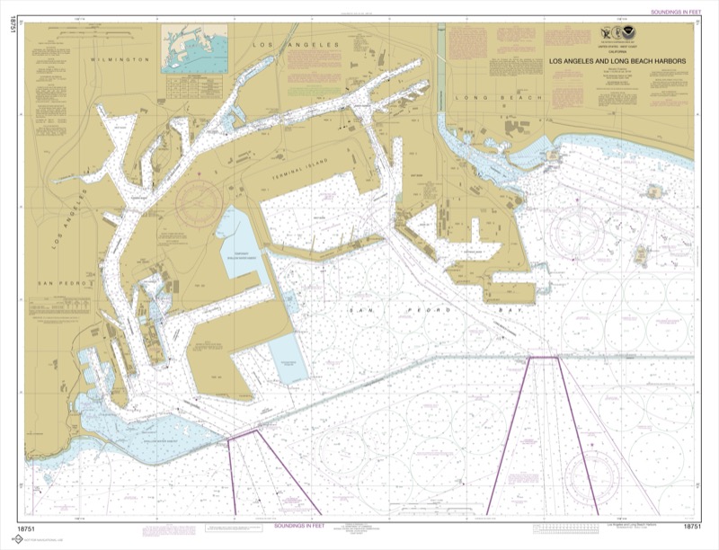 Los Angeles and Long Beach Harbors - <i>Chart #18751</i>