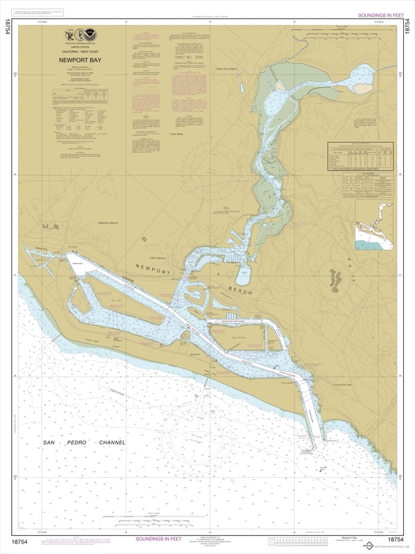 Newport Bay - <i>Chart #18754</i>