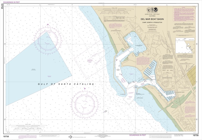 Del Mar Boat Basin - <i>Chart #18758</i>