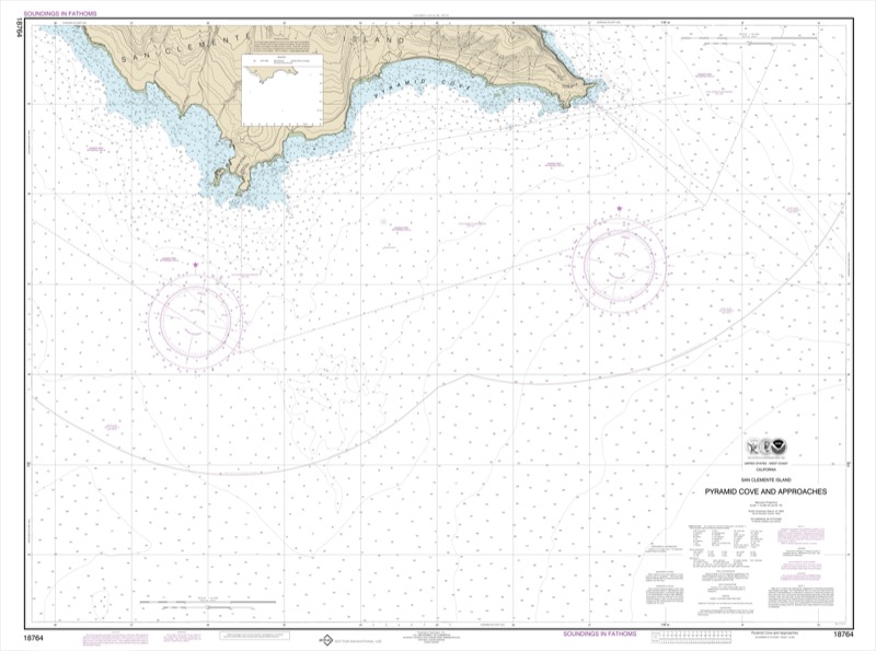 San Clemente Island Pyramid Cove and Approaches - <i>Chart #18764</i>