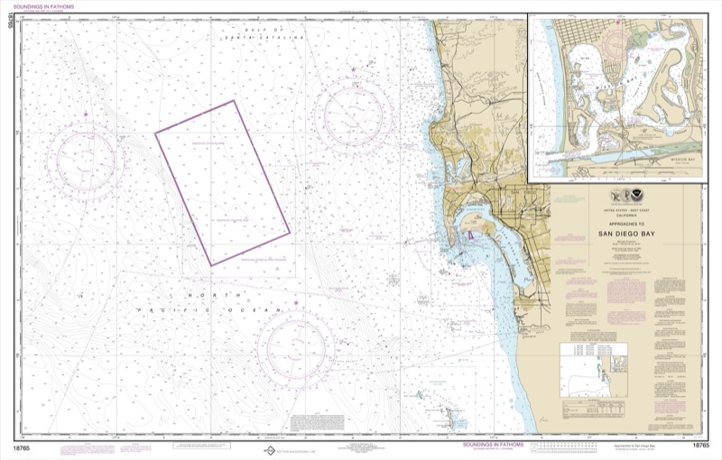 Approaches to San Diego Bay, Mission Bay - <i>Chart #18765</i>