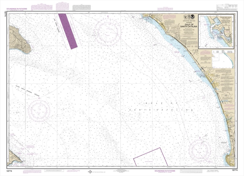Gulf of Santa Catalina, Delmar Boat Basin-Camp Pendleton - <i>Chart #18774</i>