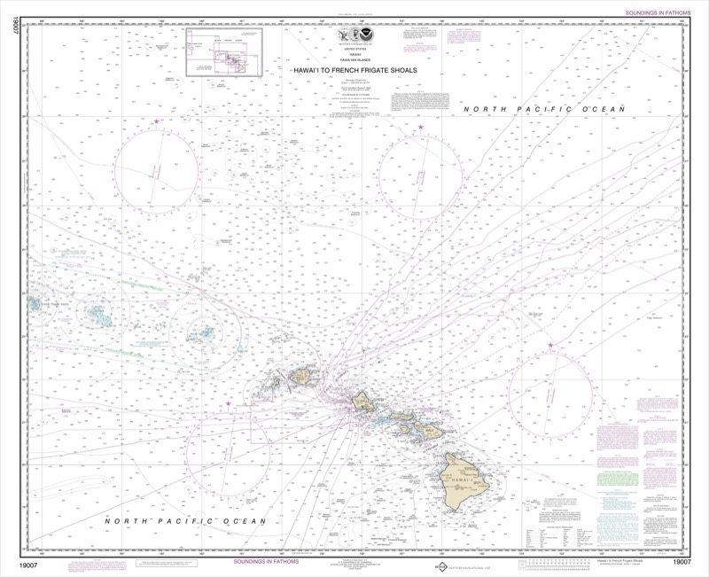 Hawai’i to French Frigate Shoals - <i>Chart #19007</i>