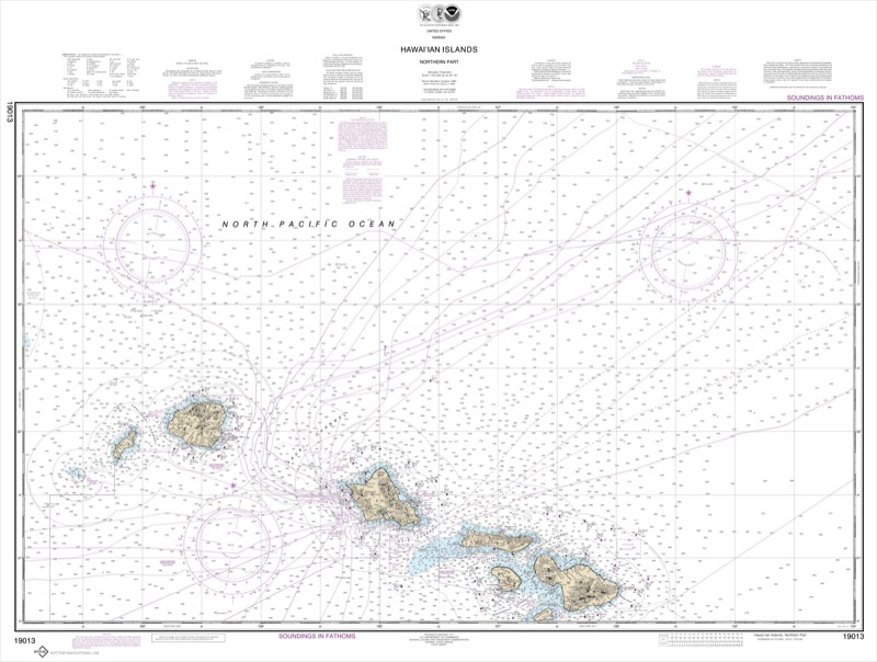 Hawai'ian Islands Northern Part - <i>Chart #19013</i>