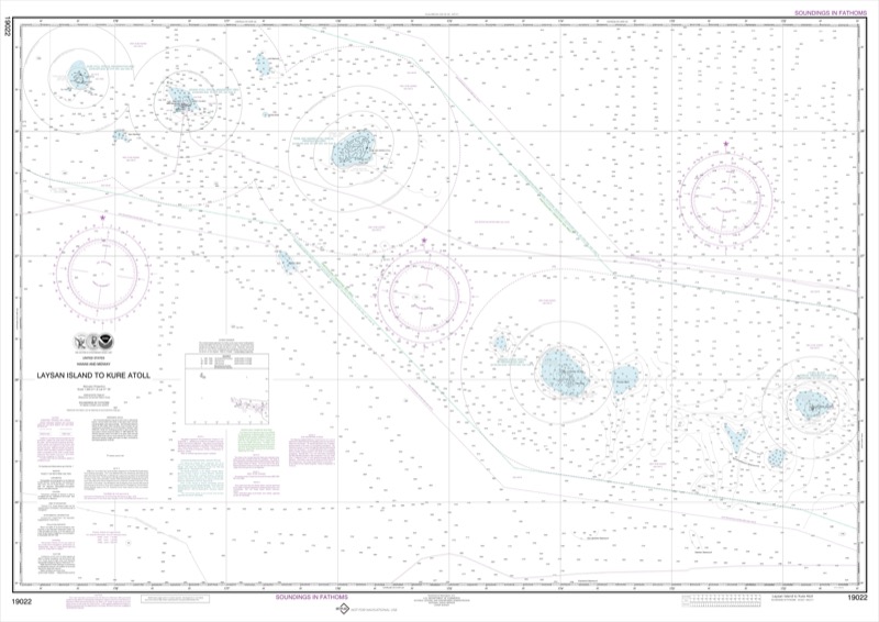 Laysan Island to Kure Atoll - <i>Chart #19022</i>