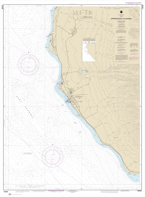 Approaches to Lahaina, Island of Maui - <i>Chart #19348</i>