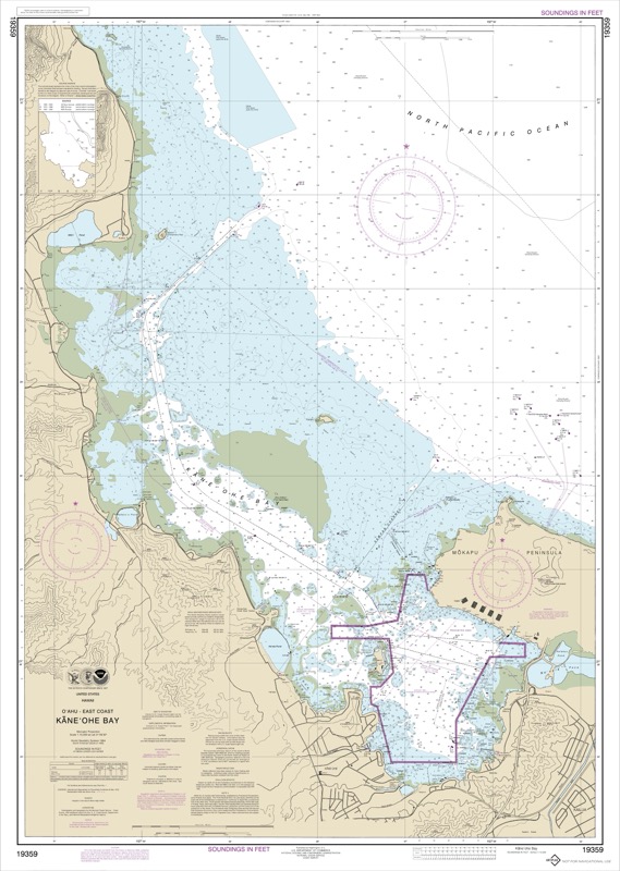 O’ahu East Coast Kane’ohe Bay - <i>Chart #19359</i>