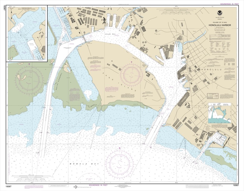 Island of O’ahu-Honolulu Harbor - <i>Chart #19367</i>