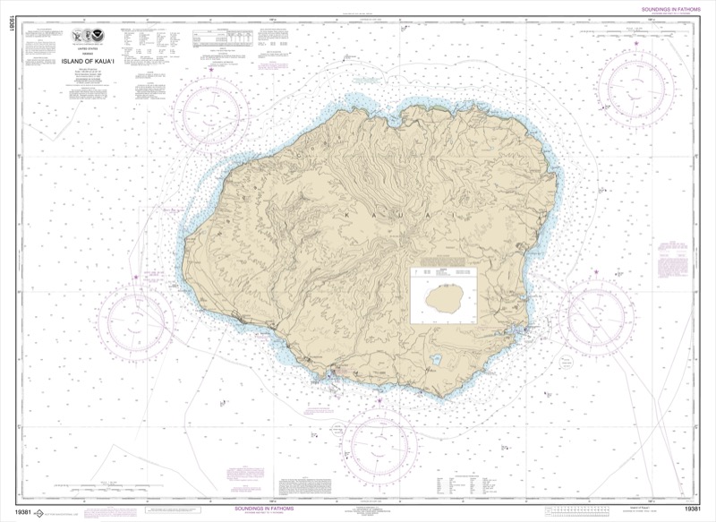 Island of Kaua’i - <i>Chart #19381</i>