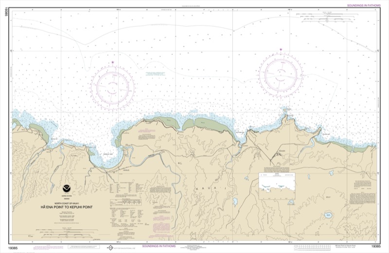 North Coast of Kaua‘i Hä‘ena Point to Kepuhi Point - <i>Chart #19385</i>