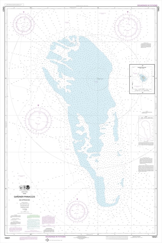 Gardner Pinnacles and Approaches - <i>Chart #19421</i>