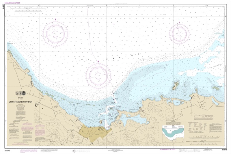 Christiansted Harbor - <i>Chart #25645</i>