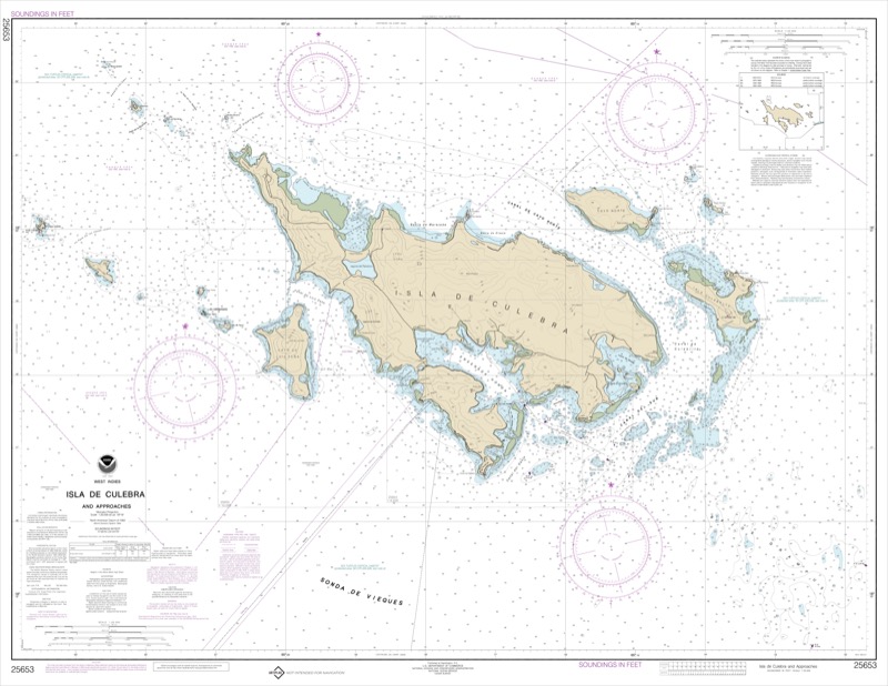 Isla de Culebra and Approaches - <i>Chart #25653</i>