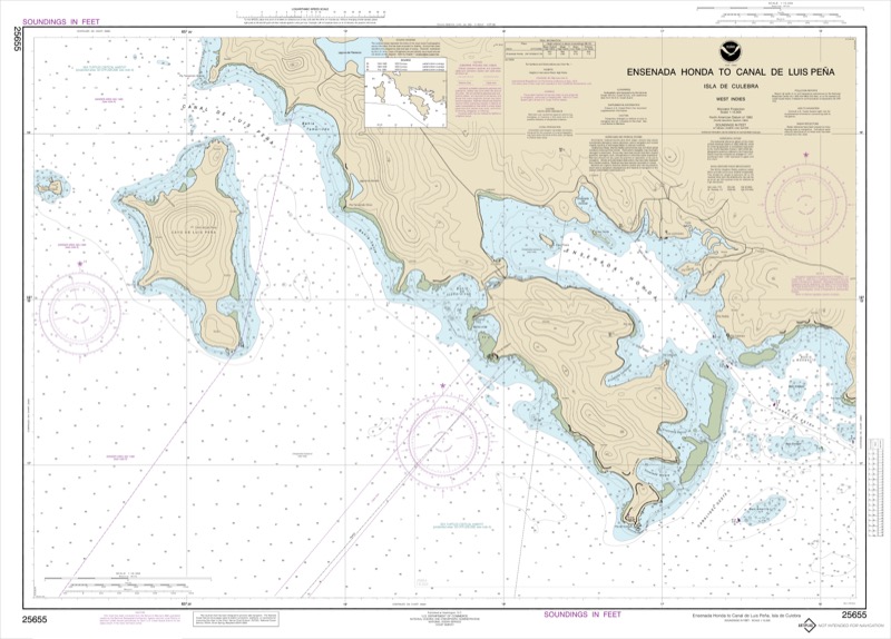 Ensenada Honda to Canal de Luis Pena - <i>Chart #25655</i>