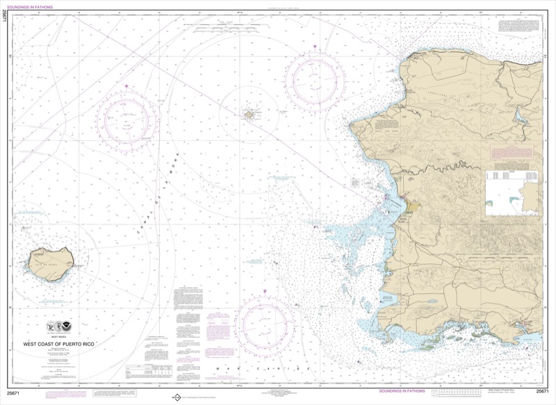 West Coast of of Puerto Rico - <i>Chart #25671</i>