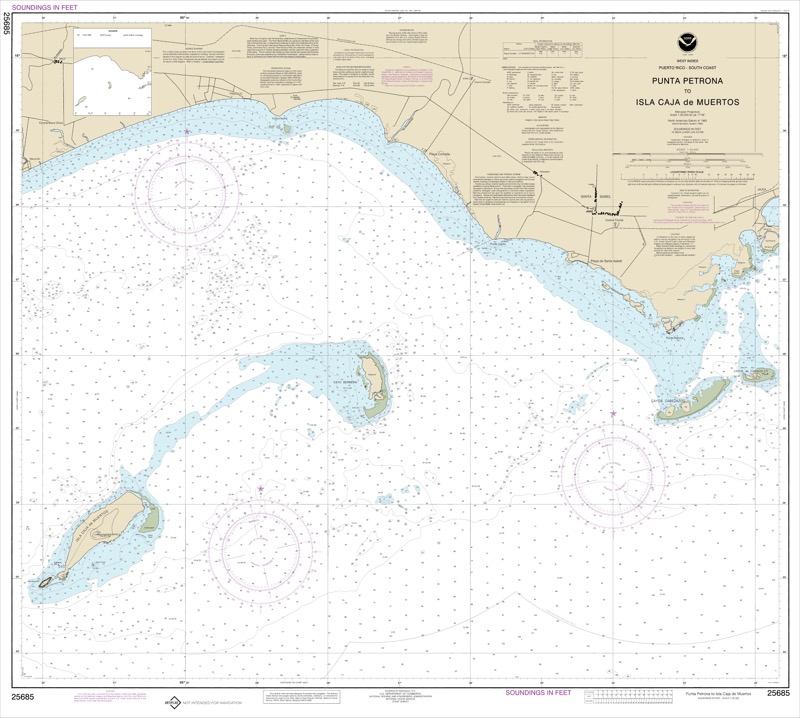 Punta Petrona to Isla Caja de Muertos - <i>Chart #25685</i>