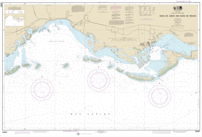 Bahia de Jobos and Bahia de Rincon - <i>Chart #25687</i>