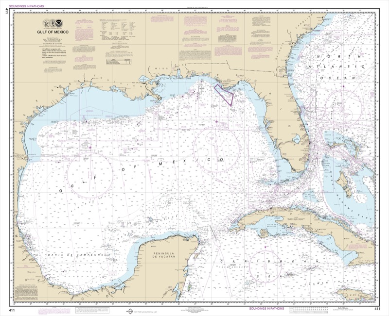 Gulf of Mexico - <i>Chart #411</i>