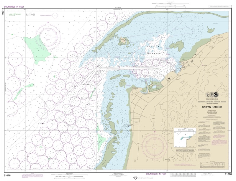 Commonwealth of Northern Mariana Islands Saipan Harbor - <i>Chart #81076</i>